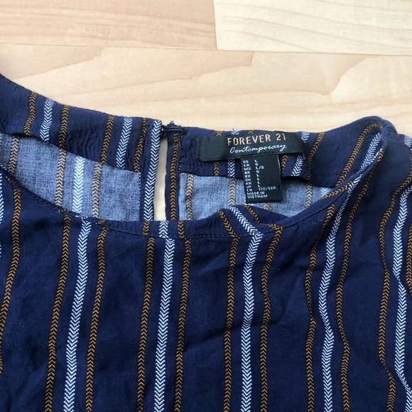 Forever 21 navy striped dress - Picture 2 of 2